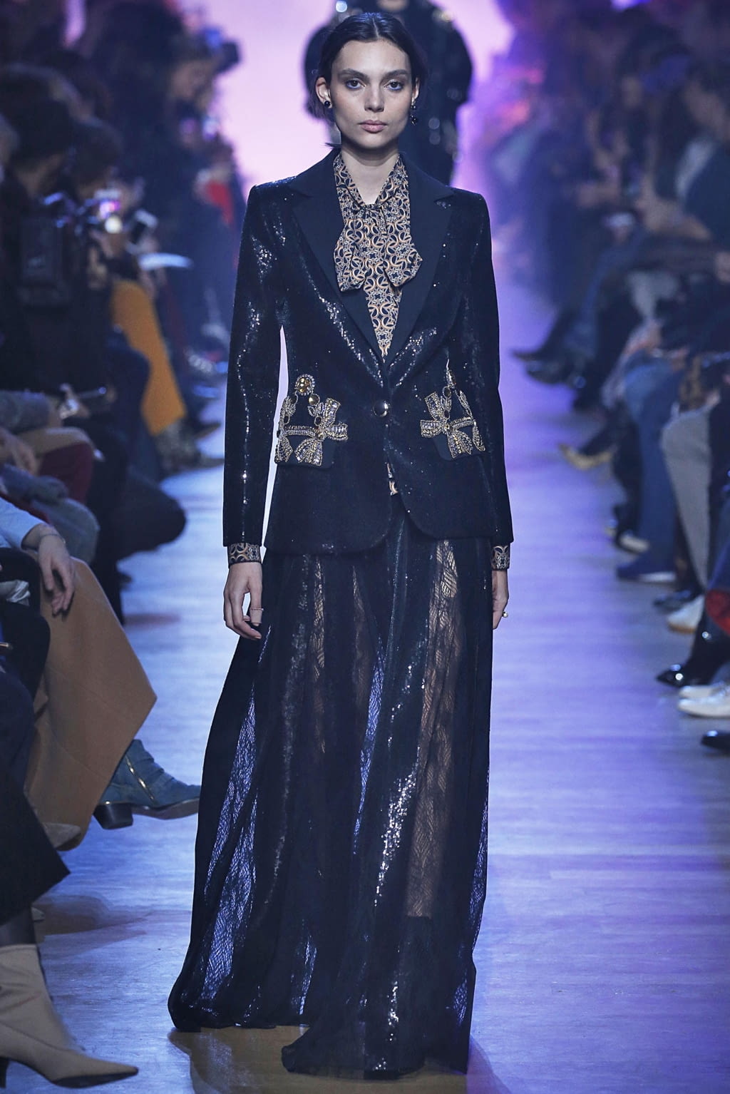 Fashion Week Paris Fall/Winter 2018 look 50 from the Elie Saab collection womenswear