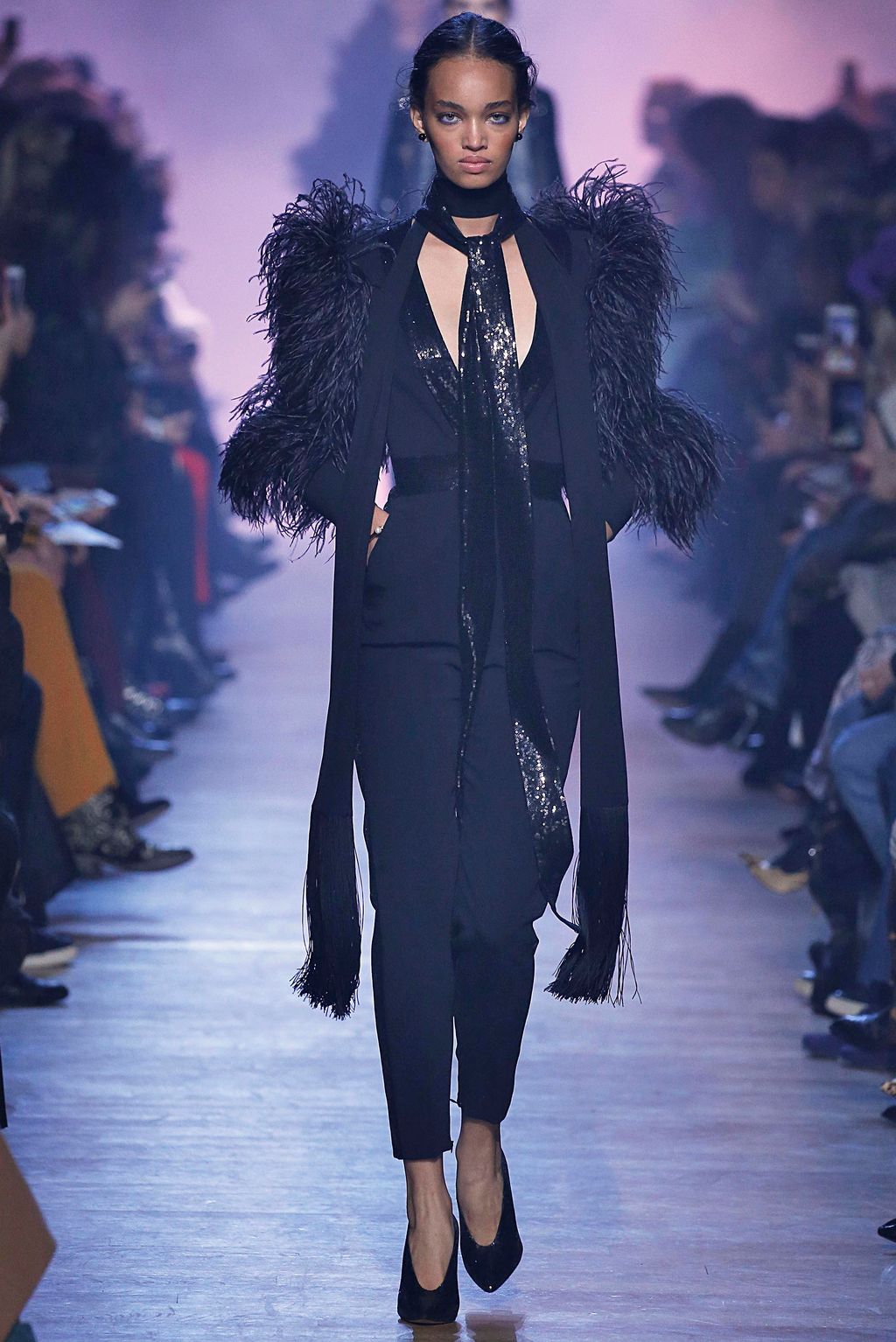 Fashion Week Paris Fall/Winter 2018 look 59 from the Elie Saab collection womenswear