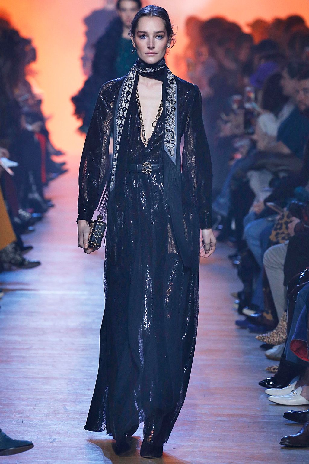 Fashion Week Paris Fall/Winter 2018 look 60 from the Elie Saab collection womenswear