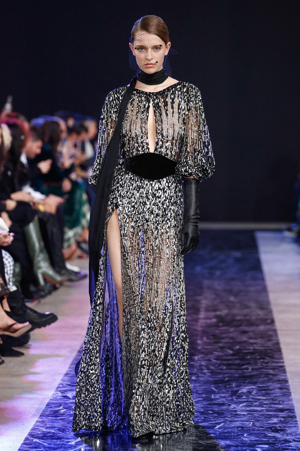 Fashion Week Paris Fall/Winter 2020 look 61 from the Elie Saab collection 女装