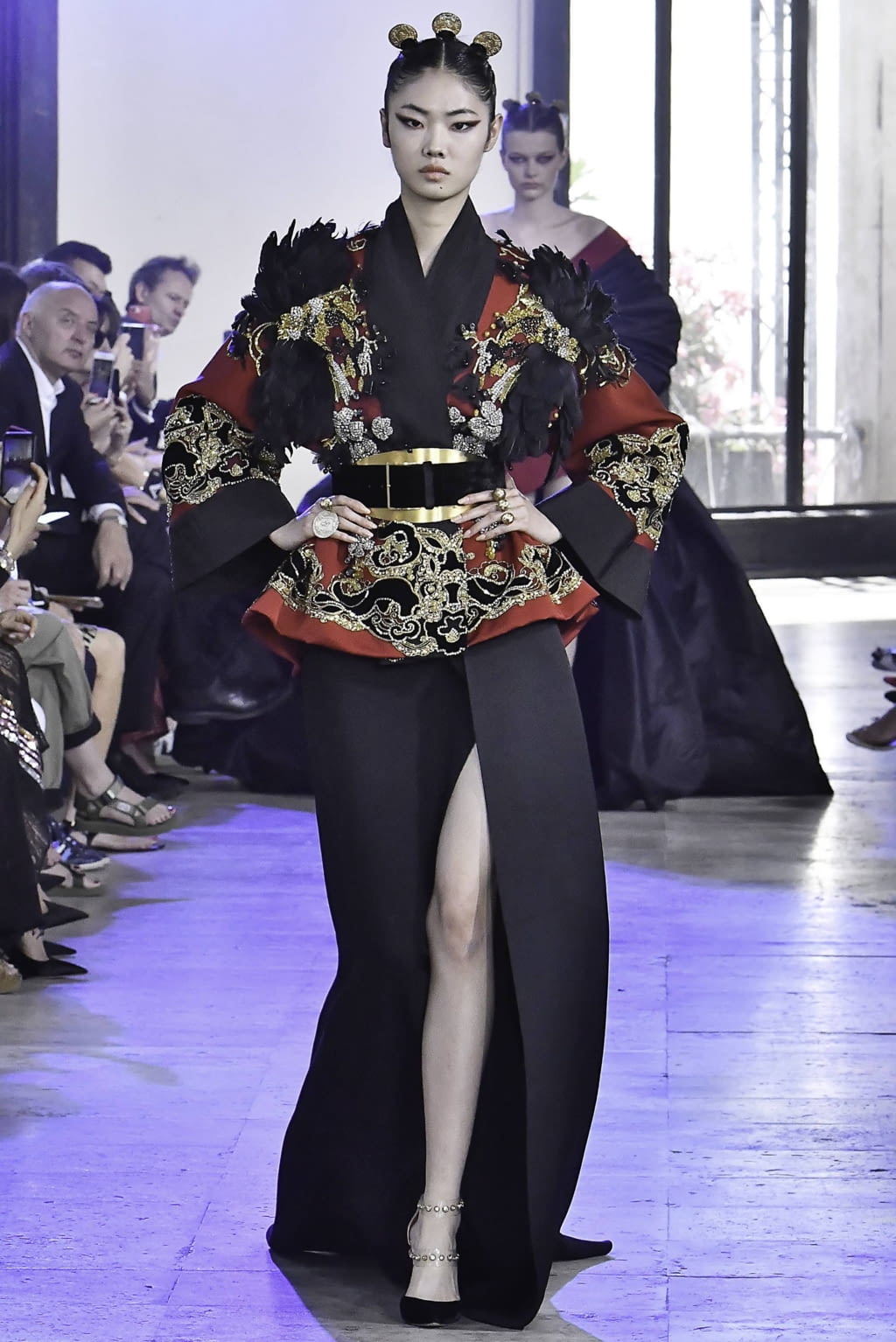 Fashion Week Paris Fall/Winter 2019 look 4 from the Elie Saab collection 高级定制