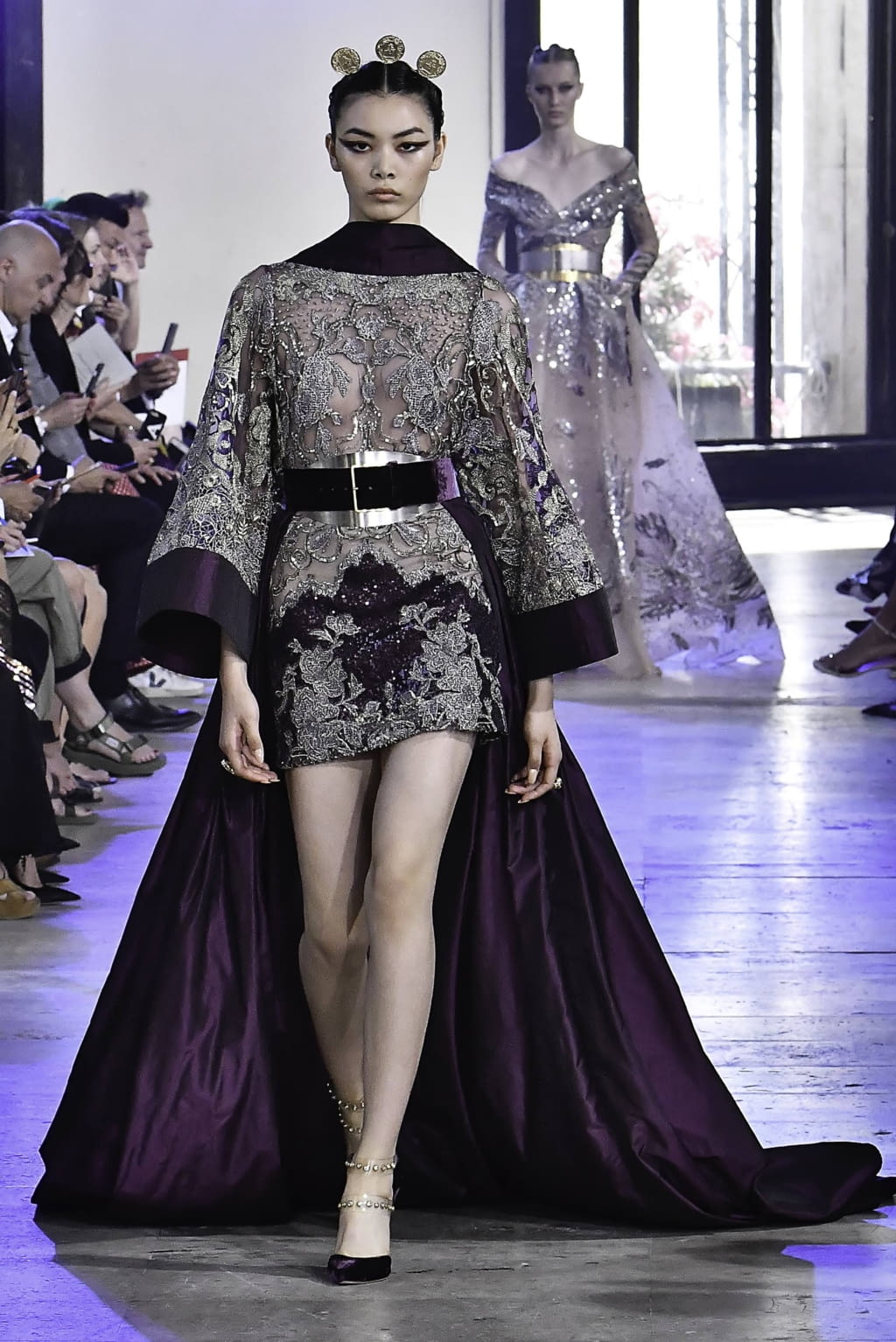 Fashion Week Paris Fall/Winter 2019 look 10 from the Elie Saab collection couture