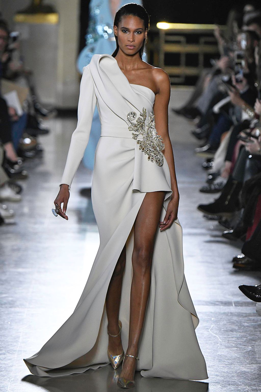 Fashion Week Paris Spring/Summer 2019 look 4 from the Elie Saab collection couture