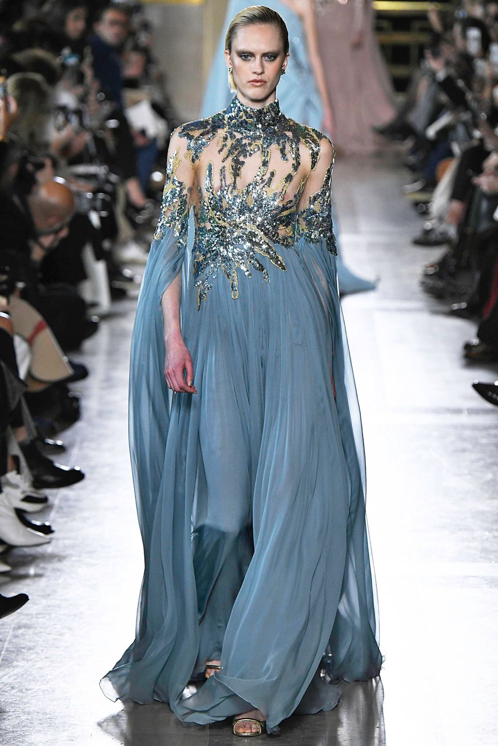 Fashion Week Paris Spring/Summer 2019 look 7 from the Elie Saab collection 高级定制