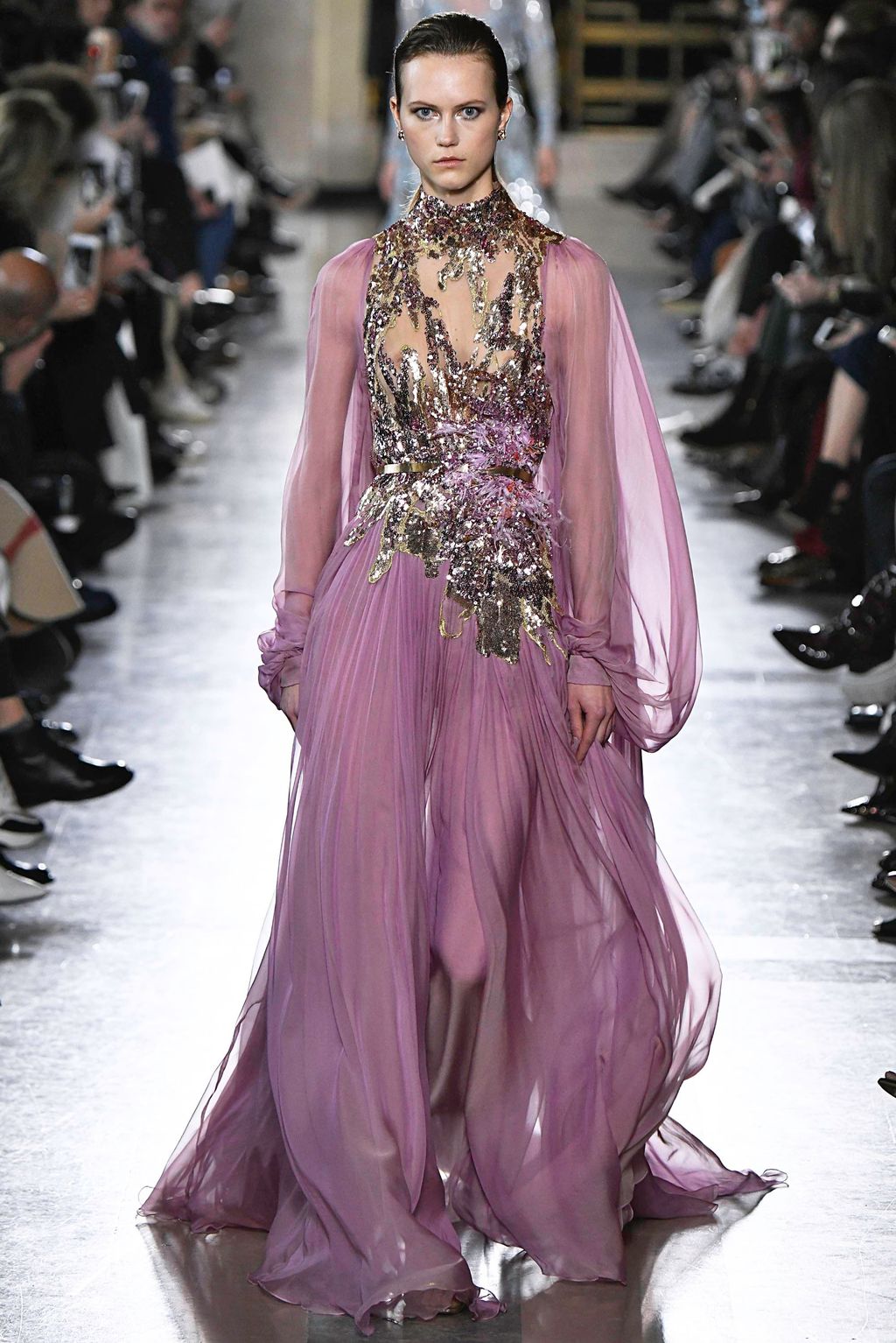 Fashion Week Paris Spring/Summer 2019 look 10 from the Elie Saab collection couture