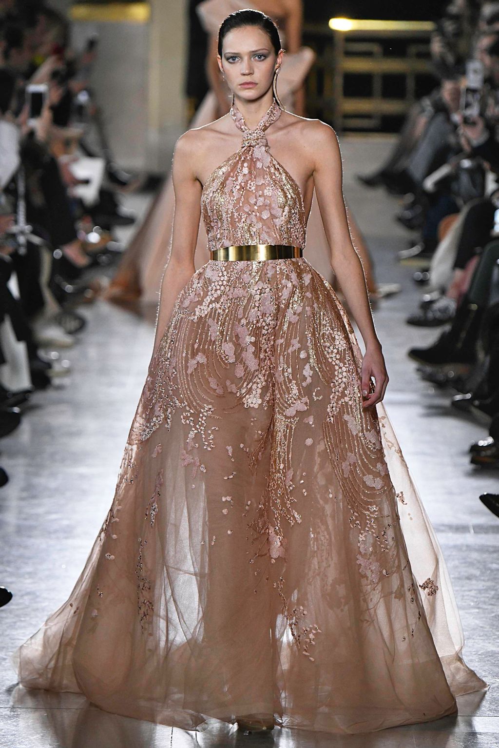 Fashion Week Paris Spring/Summer 2019 look 12 from the Elie Saab collection couture