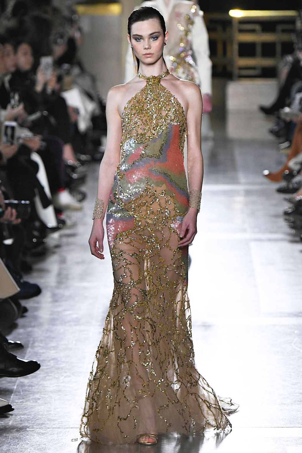 Fashion Week Paris Spring/Summer 2019 look 33 from the Elie Saab collection couture