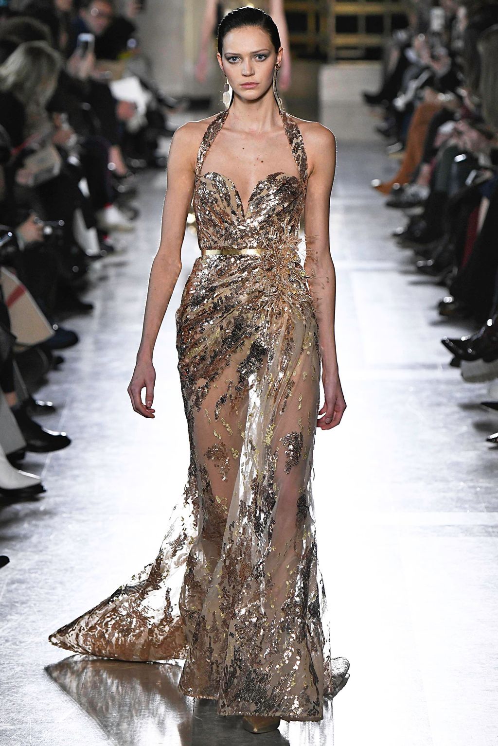 Fashion Week Paris Spring/Summer 2019 look 39 from the Elie Saab collection couture