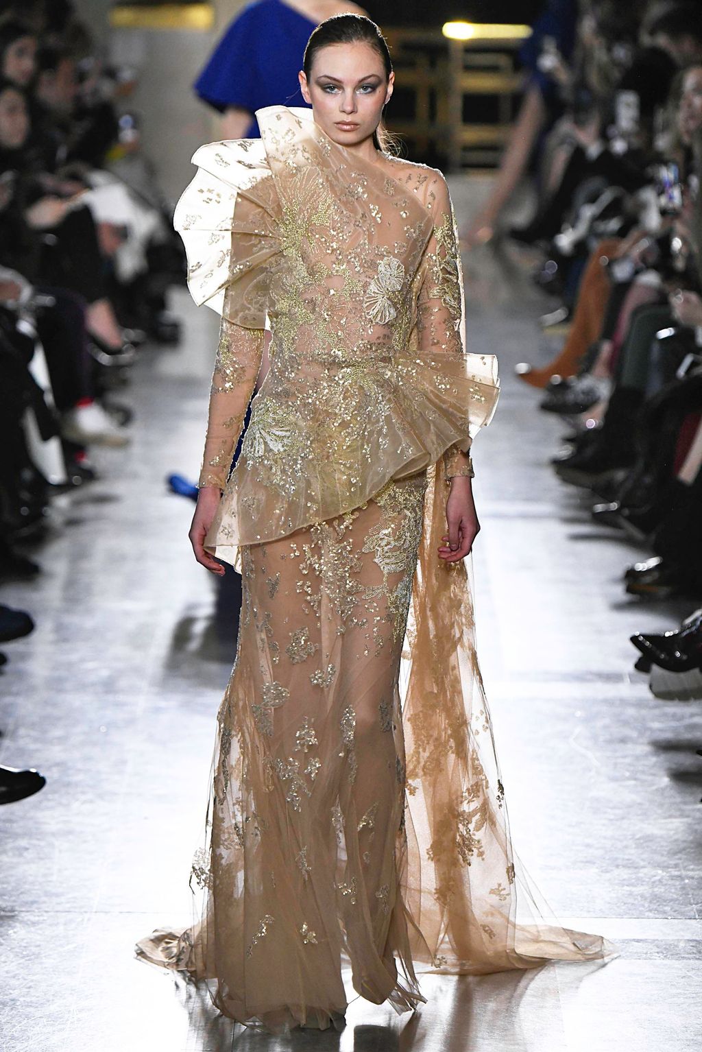 Fashion Week Paris Spring/Summer 2019 look 46 from the Elie Saab collection couture