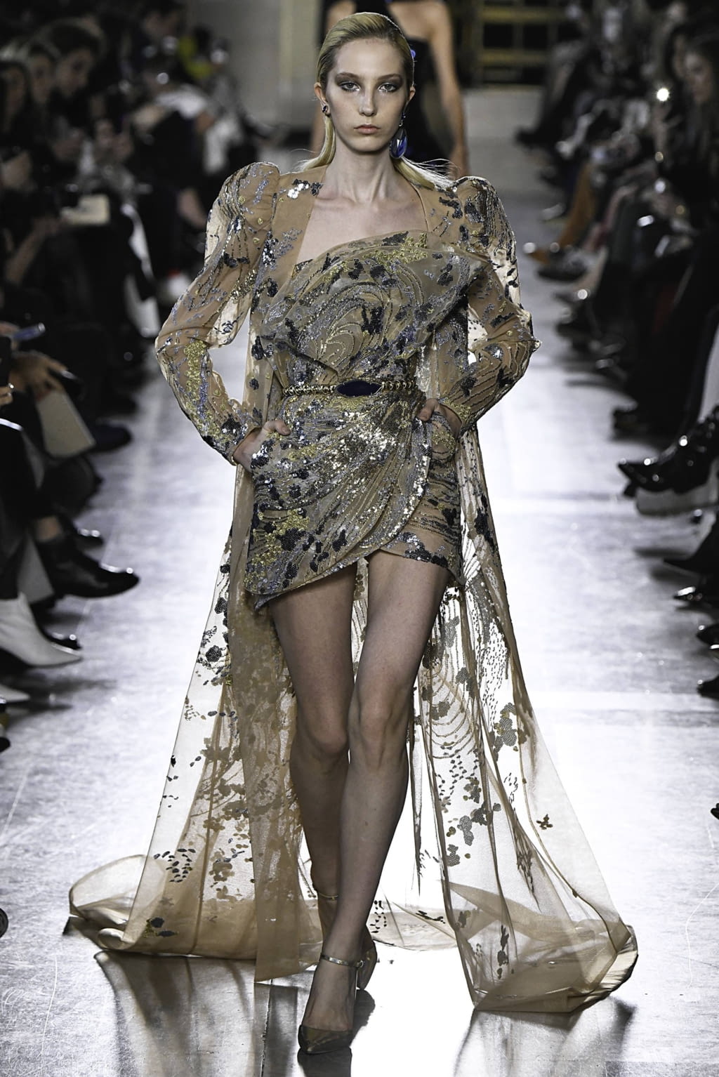 Fashion Week Paris Spring/Summer 2019 look 50 from the Elie Saab collection couture