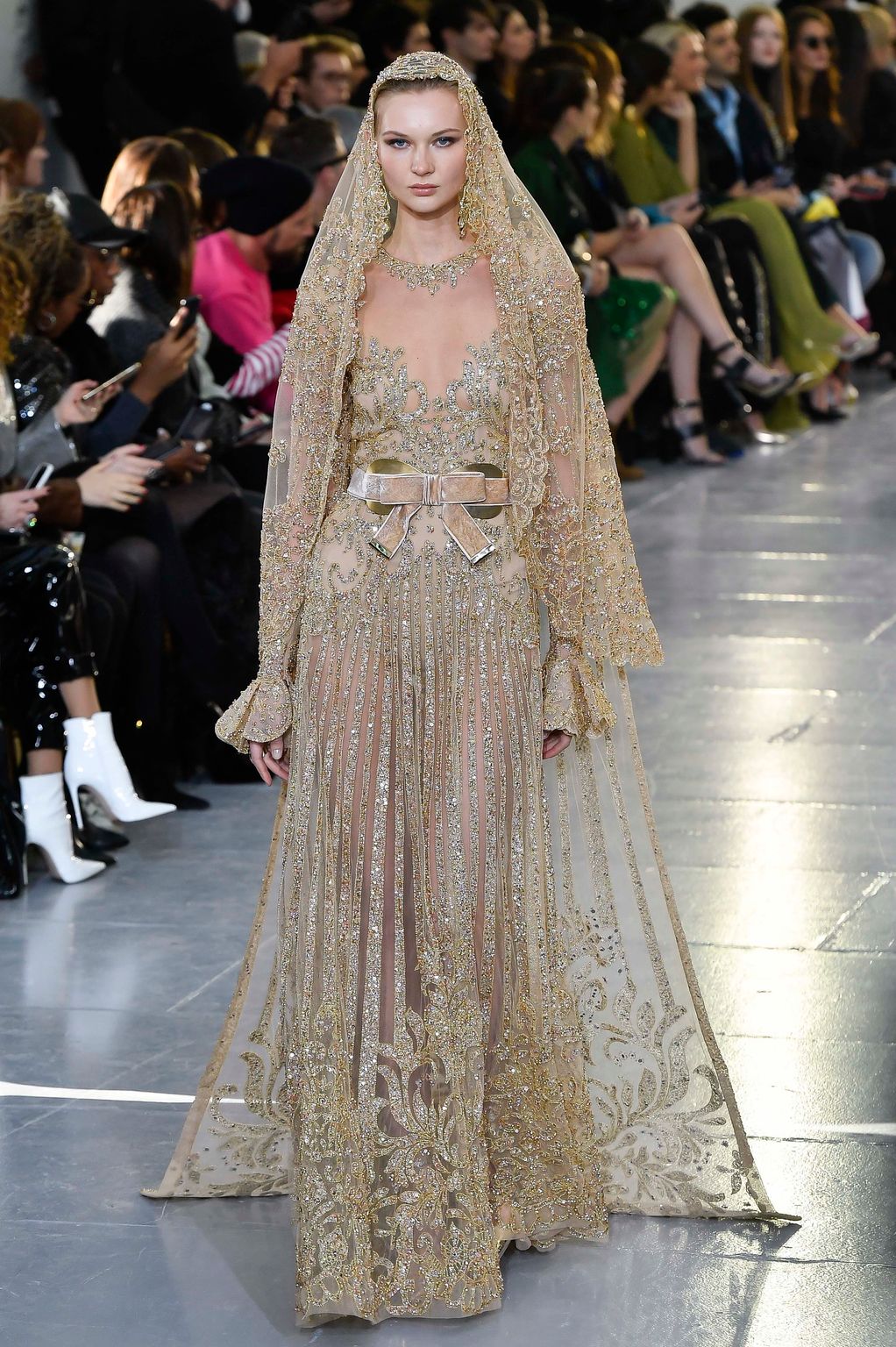Fashion Week Paris Spring/Summer 2020 look 17 from the Elie Saab collection 高级定制