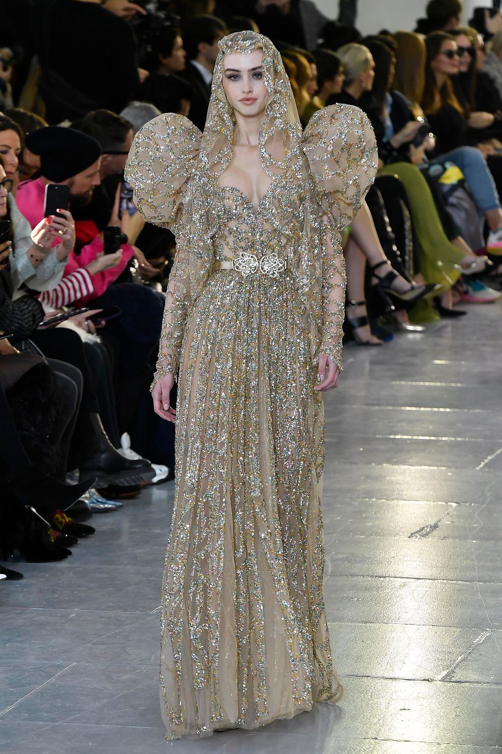 Fashion Week Paris Spring/Summer 2020 look 37 from the Elie Saab collection couture