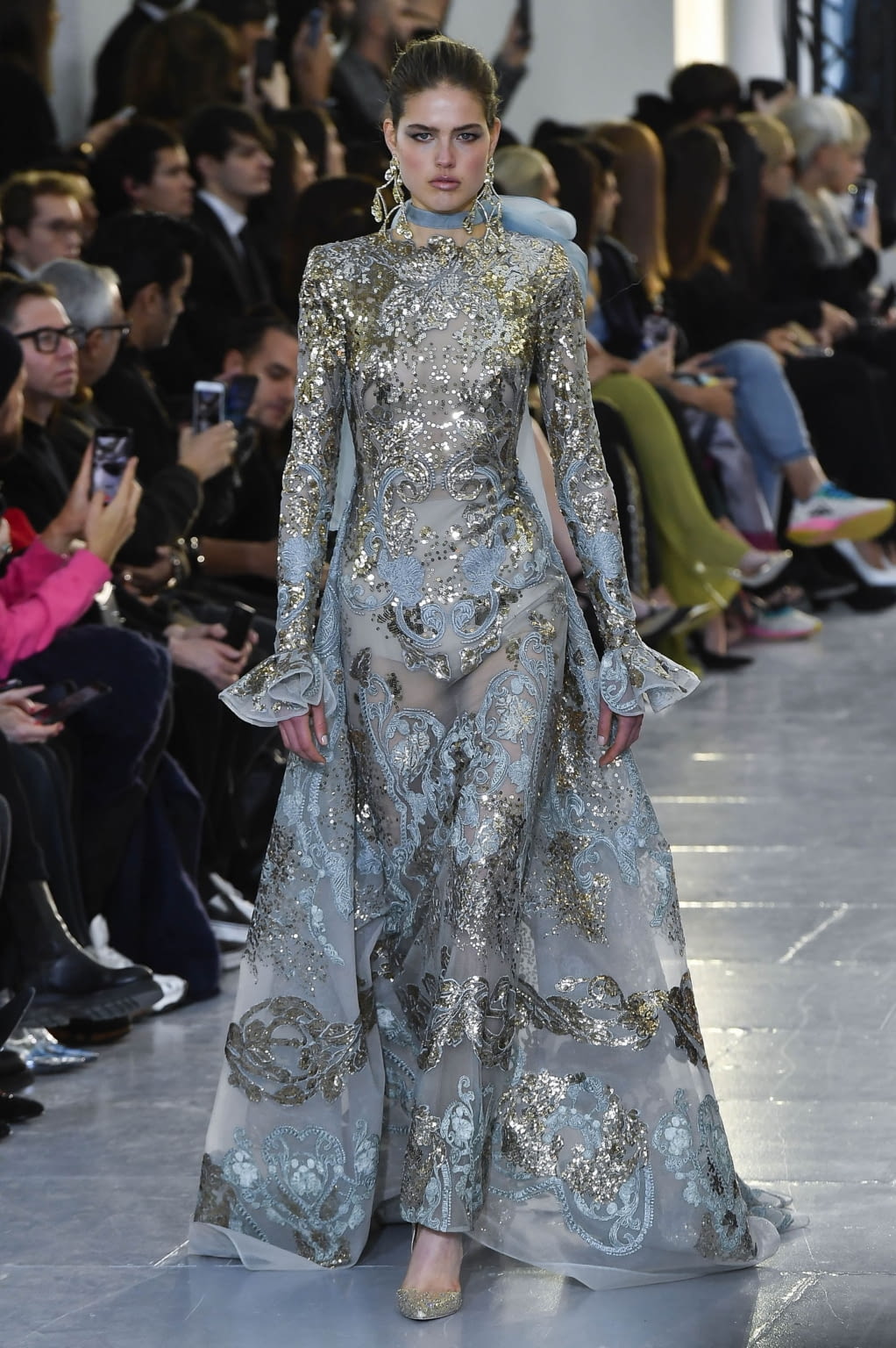 Fashion Week Paris Spring/Summer 2020 look 55 from the Elie Saab collection couture