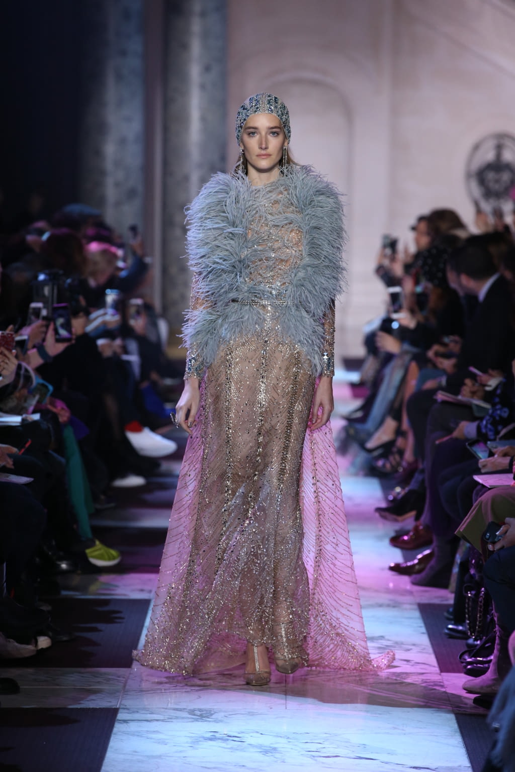 Fashion Week Paris Spring/Summer 2018 look 1 from the Elie Saab collection couture