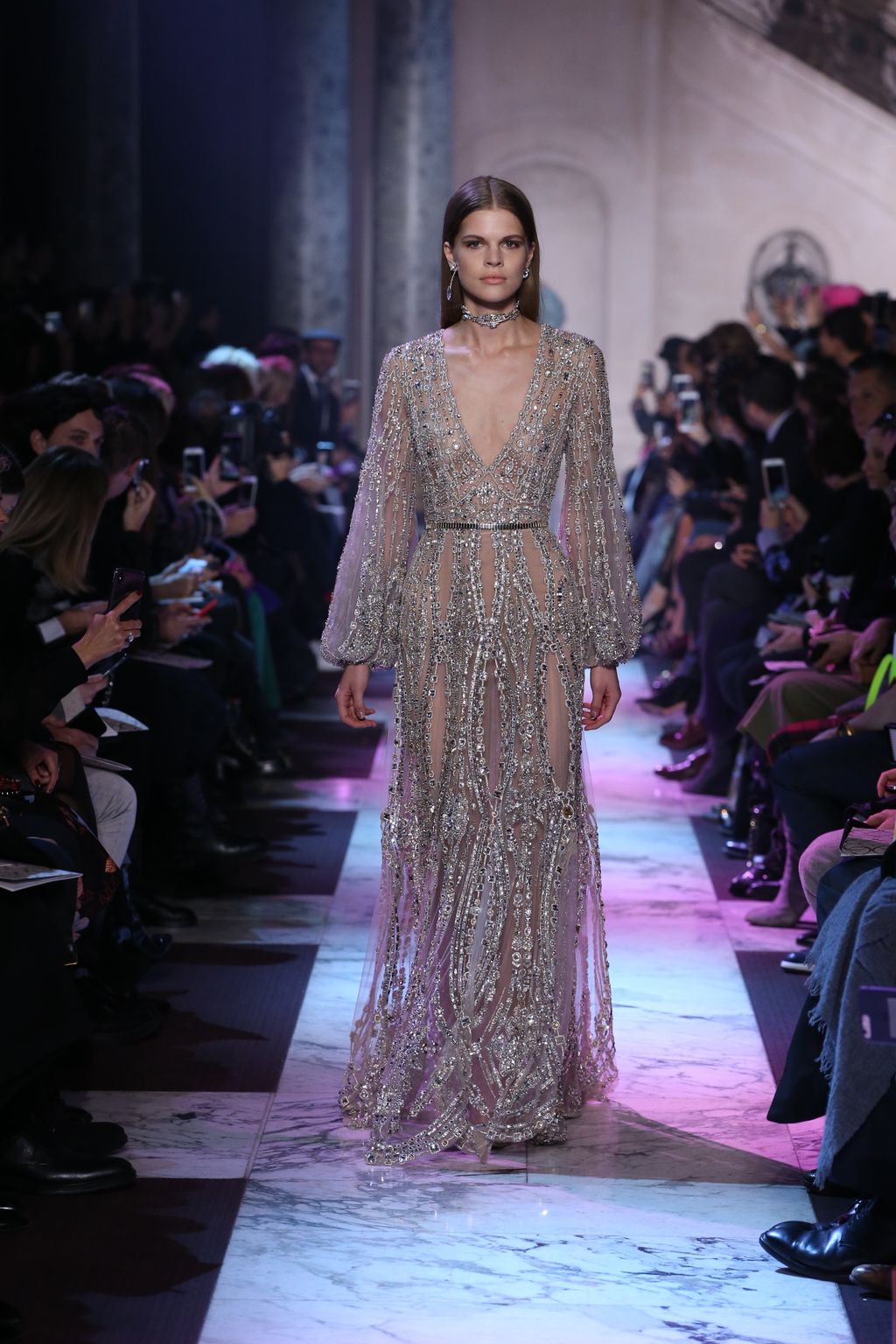Fashion Week Paris Spring/Summer 2018 look 12 from the Elie Saab collection couture