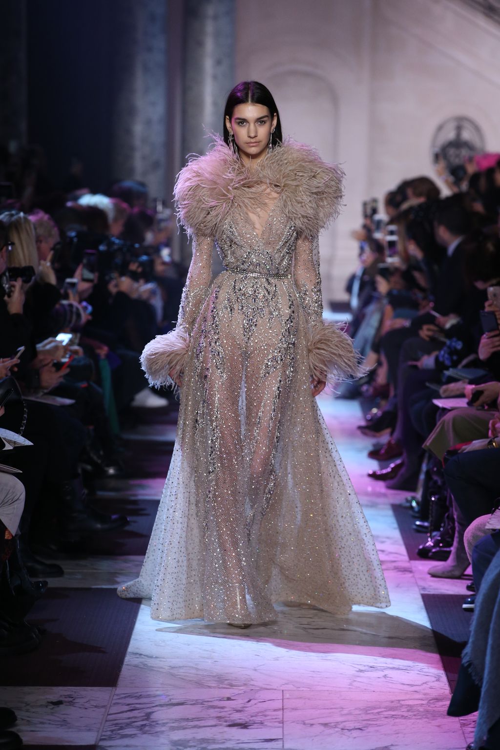 Fashion Week Paris Spring/Summer 2018 look 19 from the Elie Saab collection couture