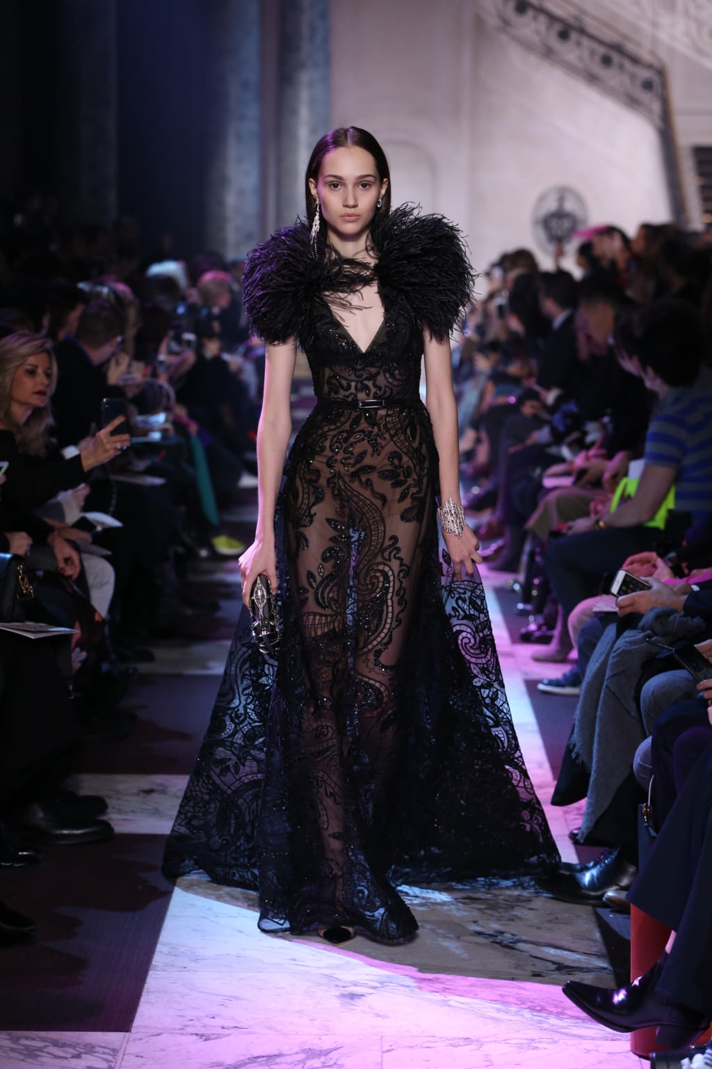 Fashion Week Paris Spring/Summer 2018 look 25 from the Elie Saab collection 高级定制