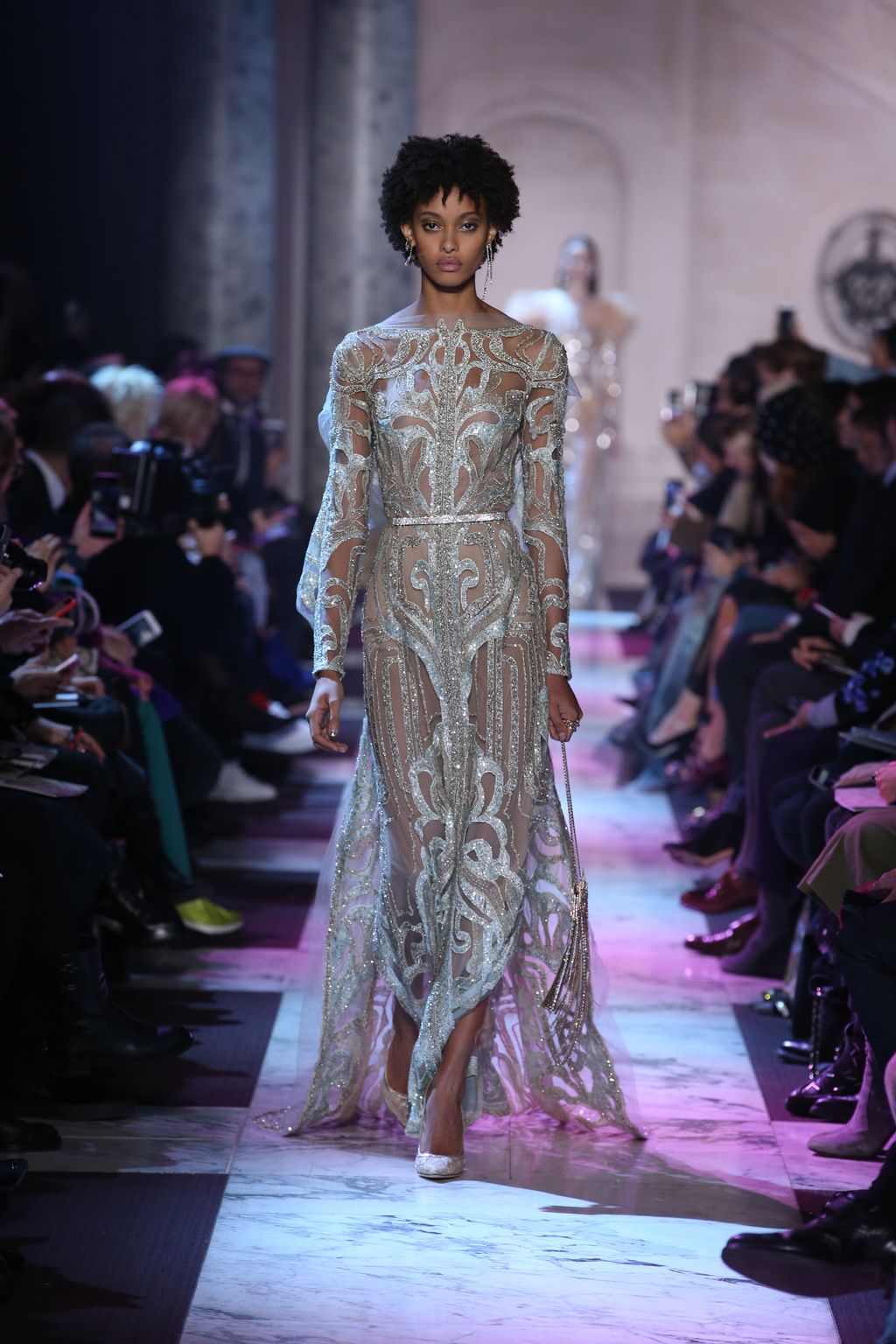 Fashion Week Paris Spring/Summer 2018 look 26 from the Elie Saab collection couture