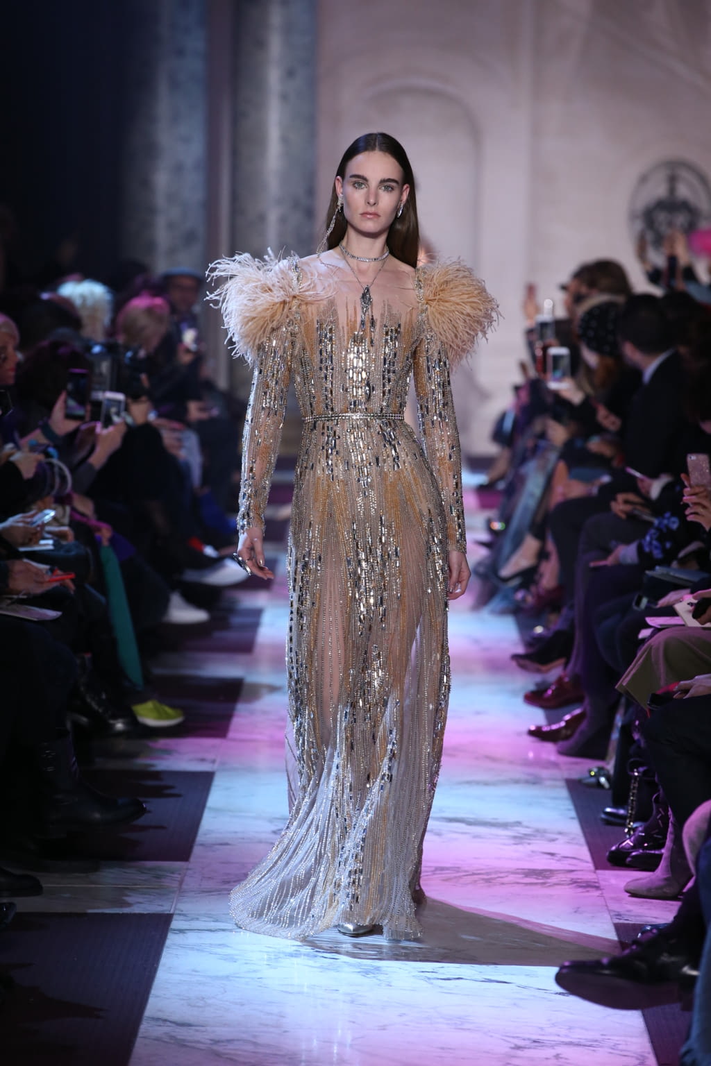Fashion Week Paris Spring/Summer 2018 look 27 from the Elie Saab collection couture