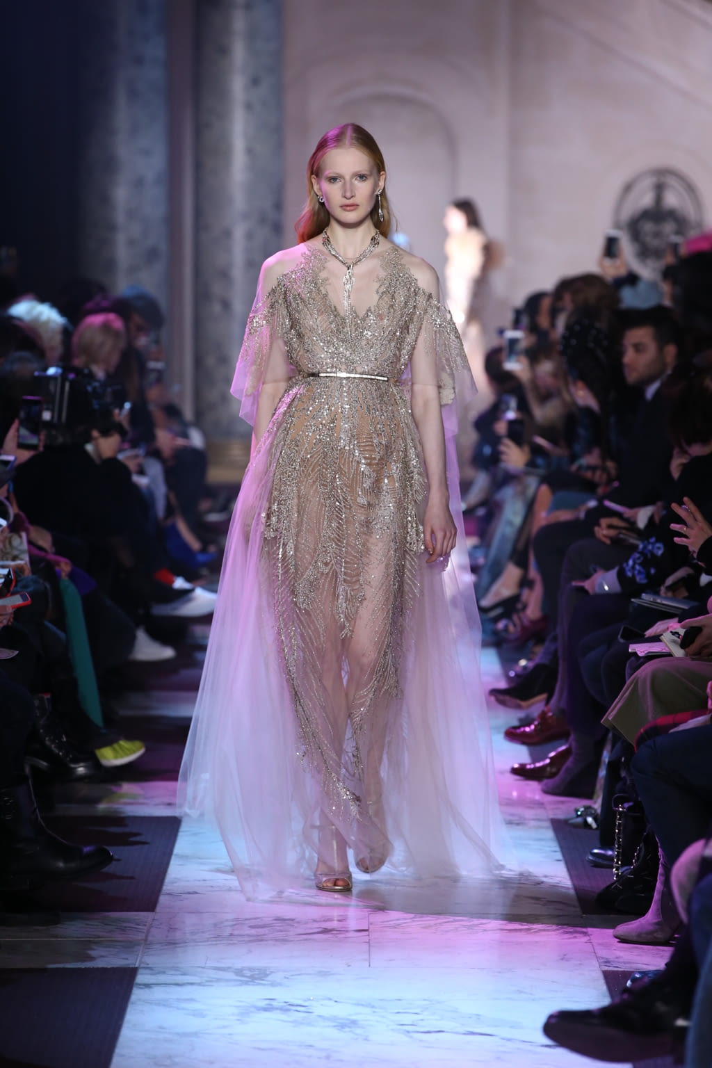 Fashion Week Paris Spring/Summer 2018 look 31 from the Elie Saab collection couture