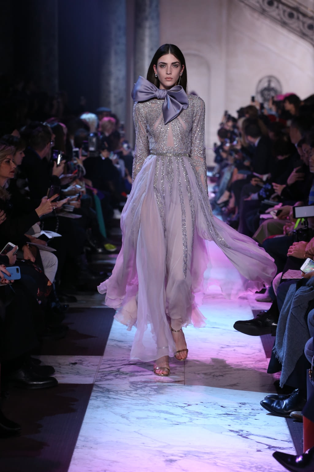 Fashion Week Paris Spring/Summer 2018 look 32 from the Elie Saab collection 高级定制