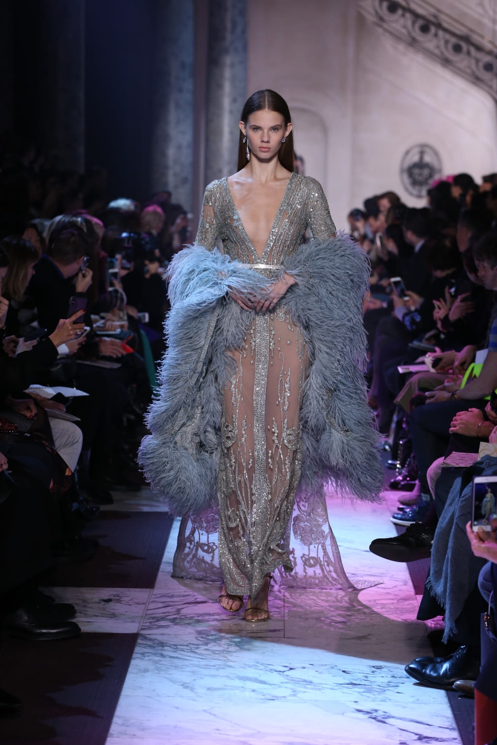 Fashion Week Paris Spring/Summer 2018 look 37 from the Elie Saab collection couture