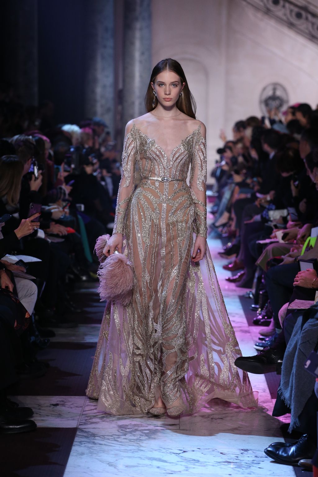 Fashion Week Paris Spring/Summer 2018 look 40 from the Elie Saab collection 高级定制