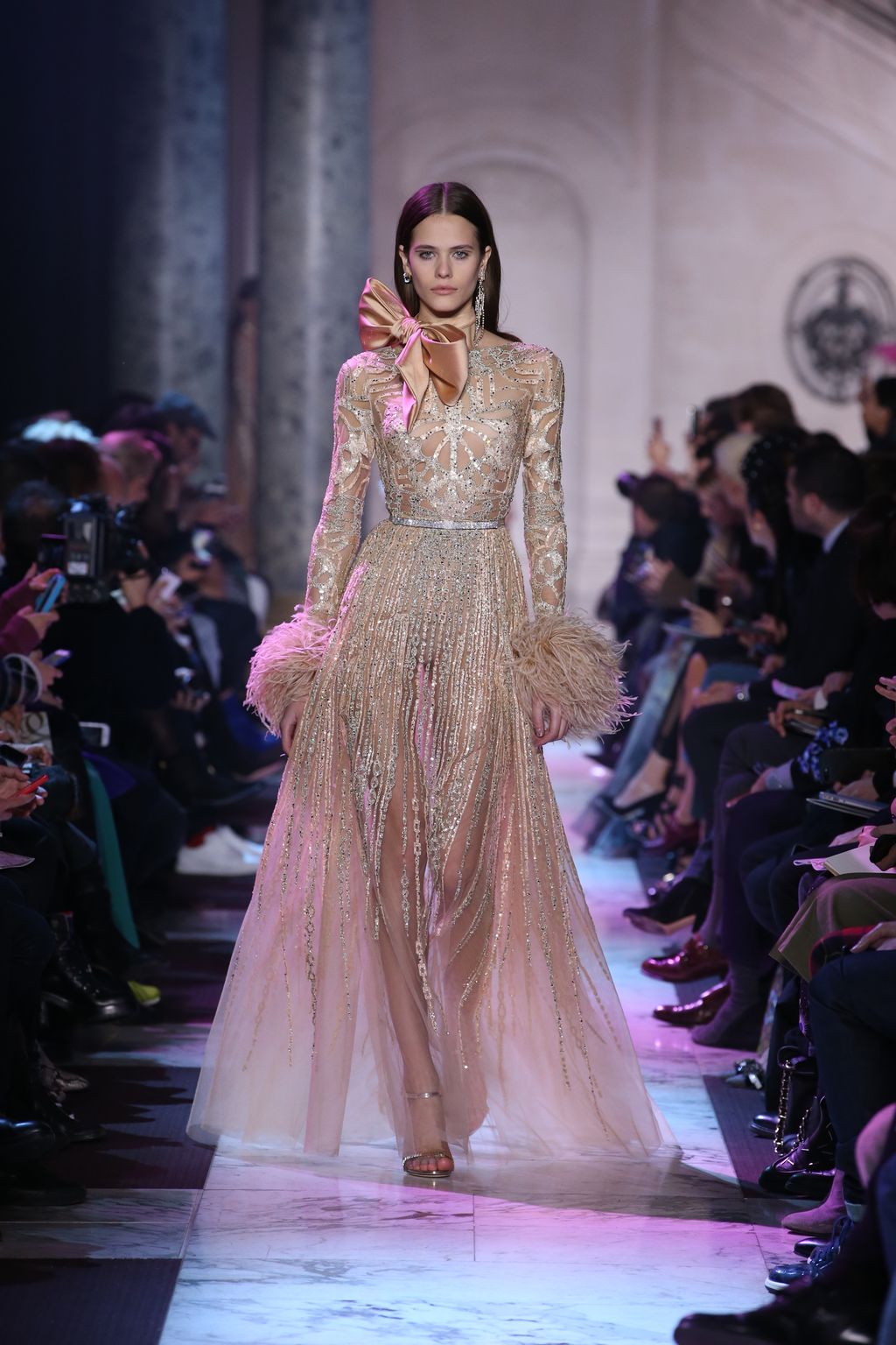 Fashion Week Paris Spring/Summer 2018 look 43 from the Elie Saab collection couture