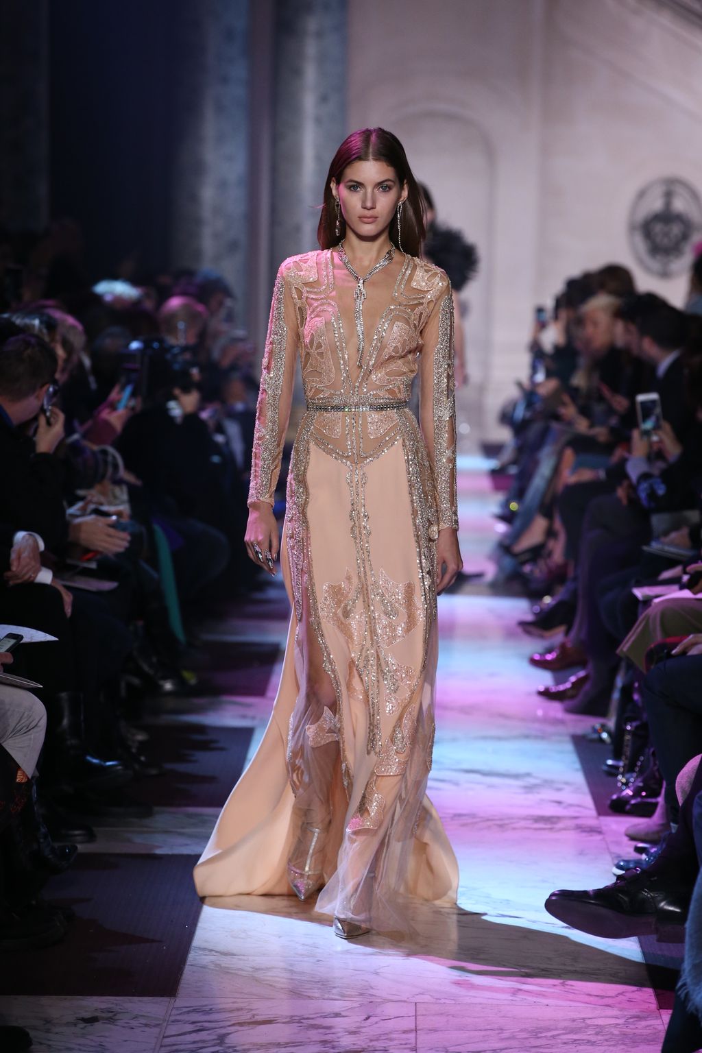 Fashion Week Paris Spring/Summer 2018 look 45 from the Elie Saab collection couture
