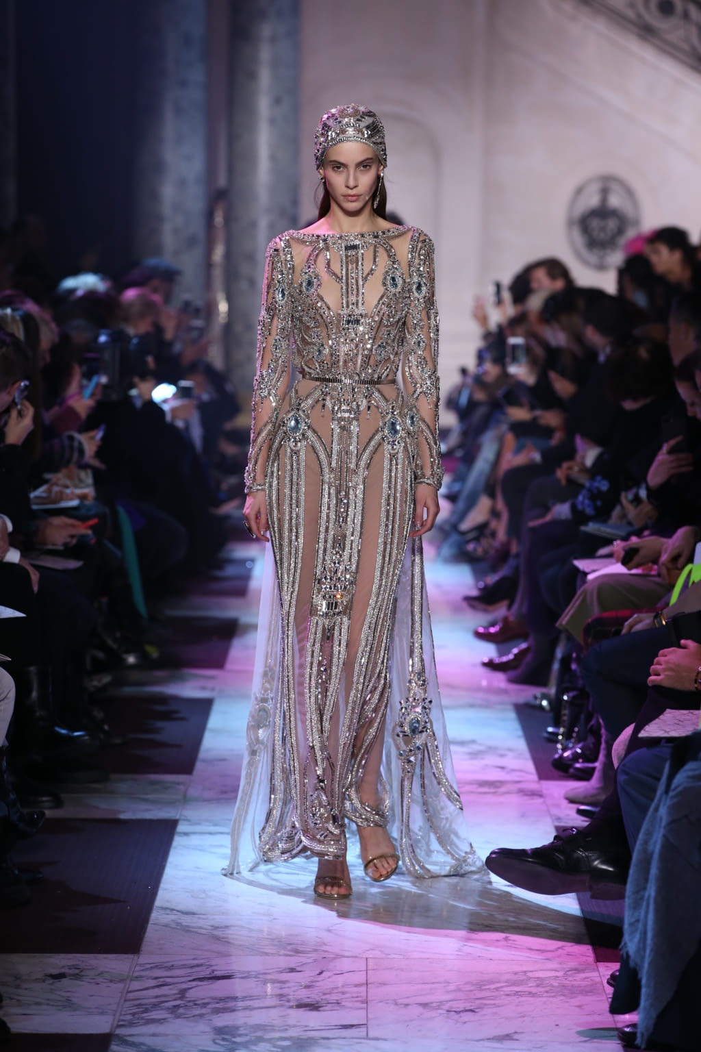 Fashion Week Paris Spring/Summer 2018 look 48 from the Elie Saab collection couture