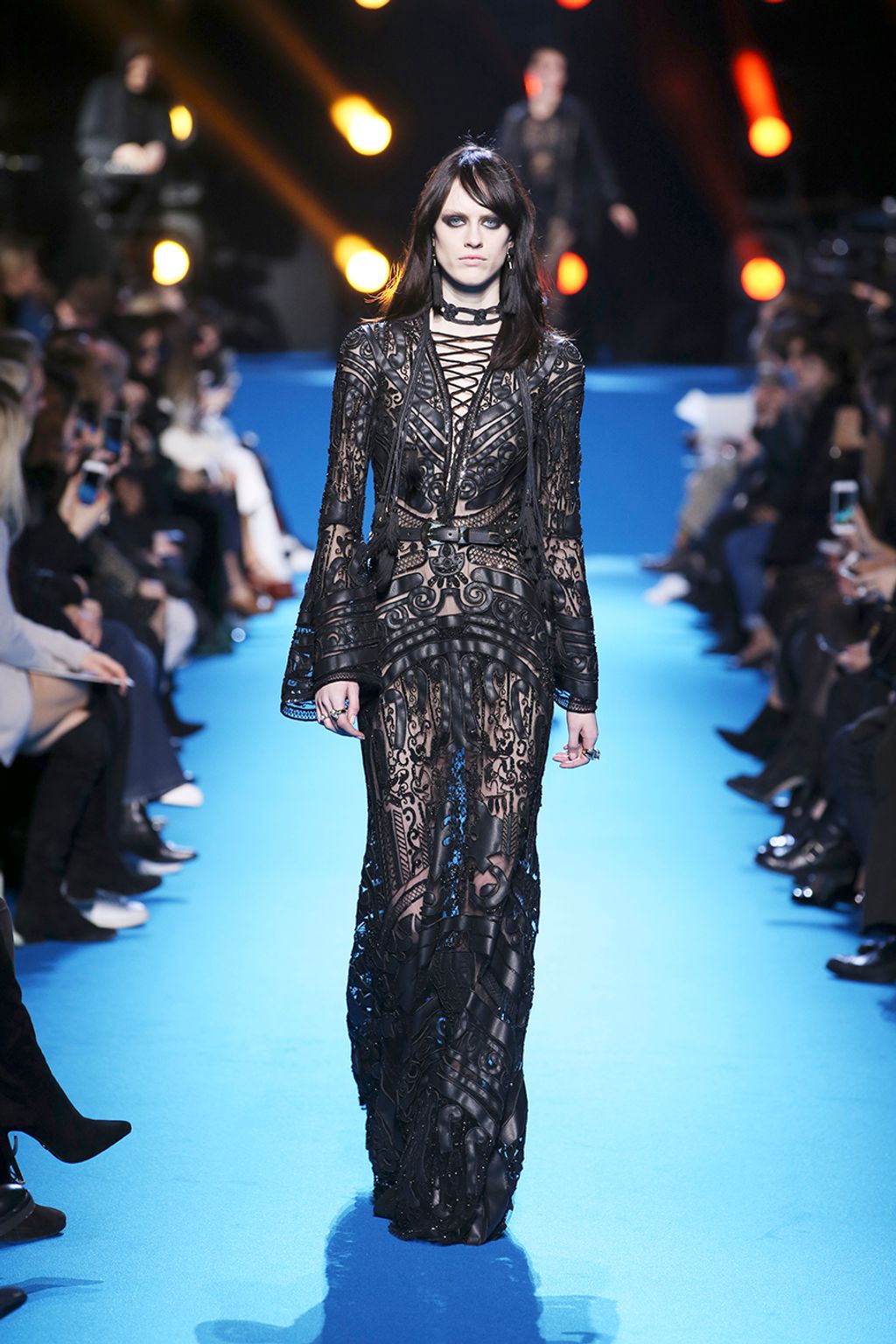 Fashion Week Paris Fall/Winter 2016 look 55 from the Elie Saab collection womenswear
