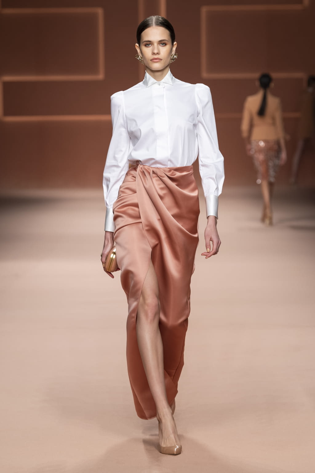 Fashion Week Milan Fall/Winter 2020 look 7 from the Elisabetta Franchi collection 女装