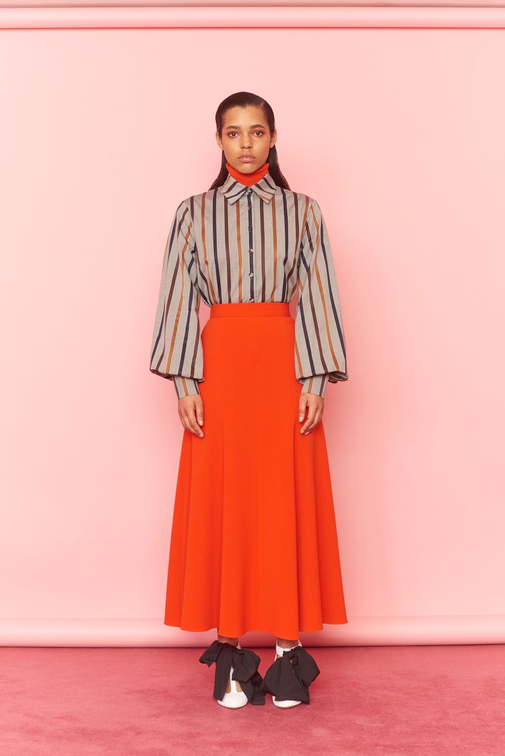Fashion Week London Pre-Fall 2018 look 3 from the Emilia Wickstead collection 女装