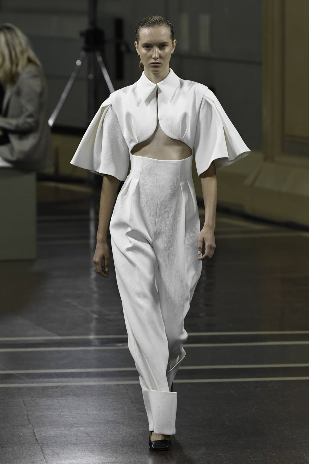 Fashion Week London Spring/Summer 2020 look 1 from the Emilia Wickstead collection womenswear