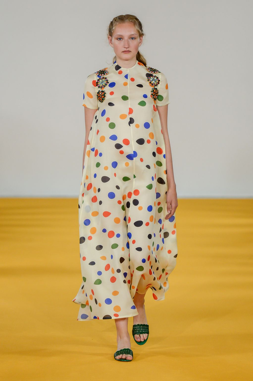 Fashion Week London Spring/Summer 2017 look 35 from the Emilia Wickstead collection womenswear