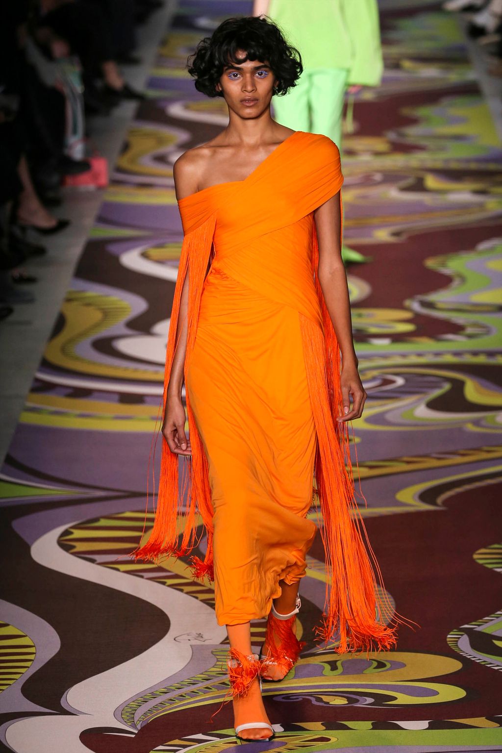 A model walks the runway at the Emilio Pucci show during Milan News  Photo - Getty Images