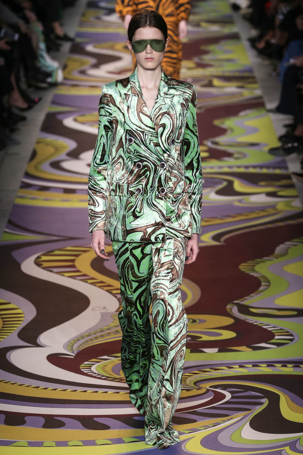 A model walks the runway at the Emilio Pucci show during Milan Fashion Week  Fall/Winter