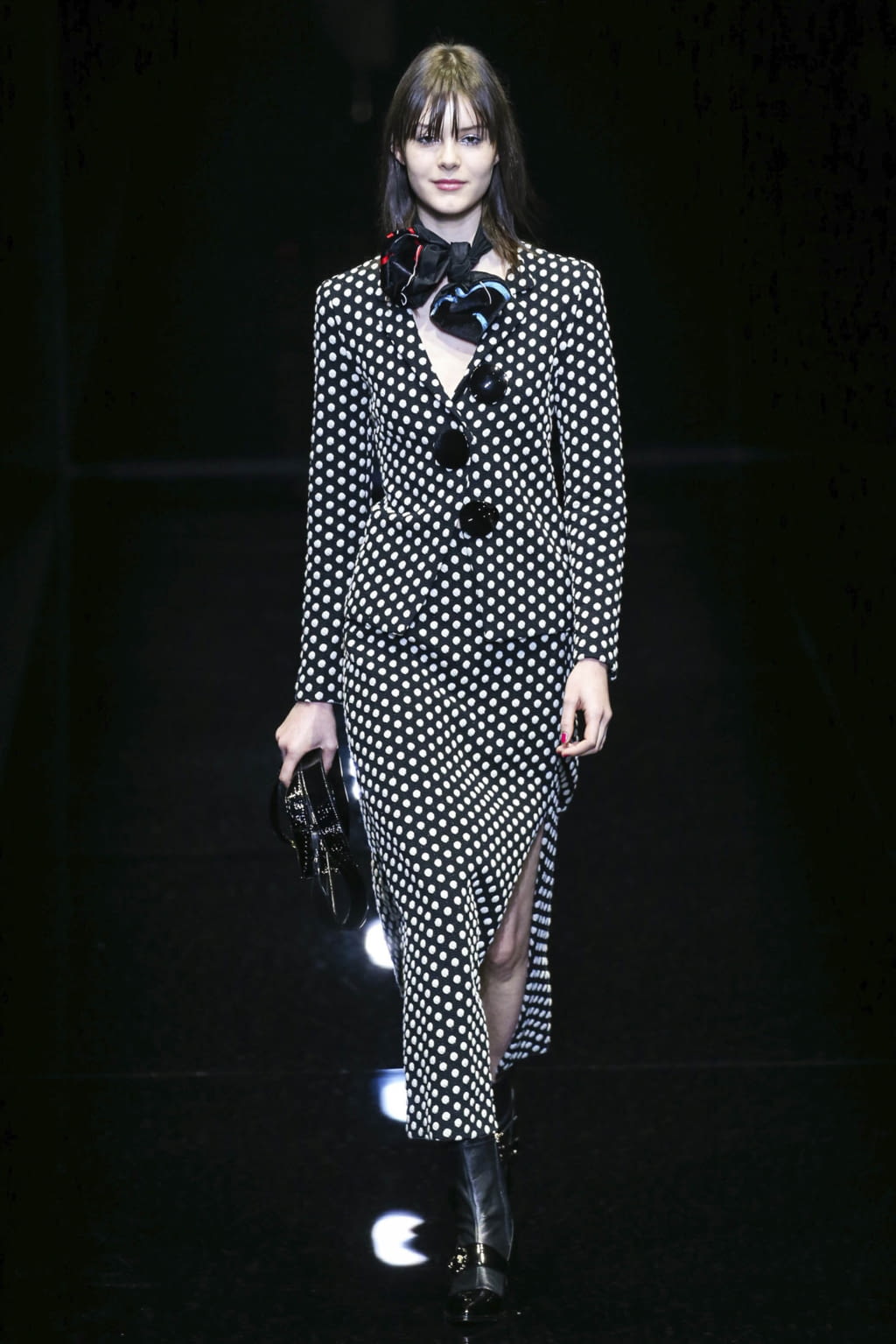 Fashion Week Milan Fall/Winter 2017 look 1 from the Emporio Armani collection womenswear