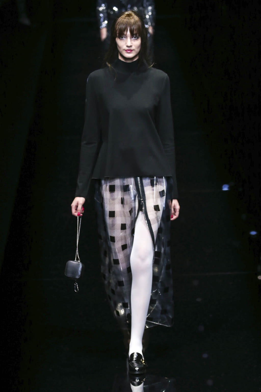 Fashion Week Milan Fall/Winter 2017 look 16 from the Emporio Armani collection 女装