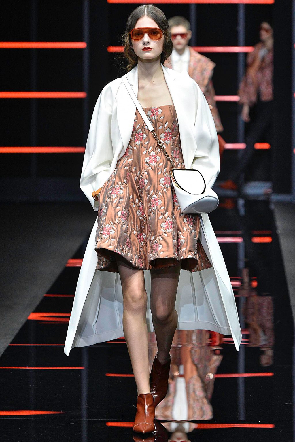Fashion Week Milan Fall/Winter 2019 look 1 from the Emporio Armani collection womenswear