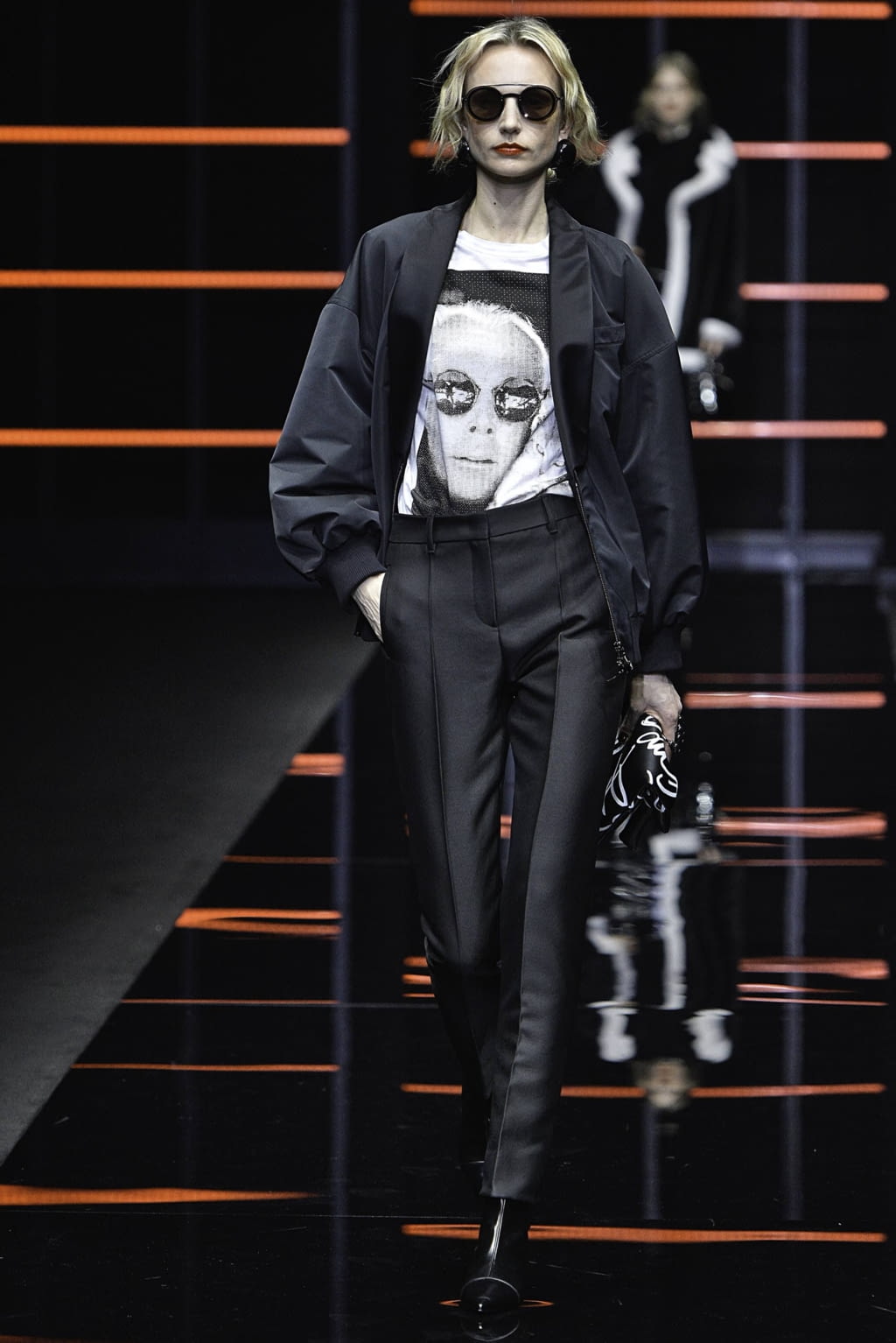 Fashion Week Milan Fall/Winter 2019 look 20 from the Emporio Armani collection womenswear