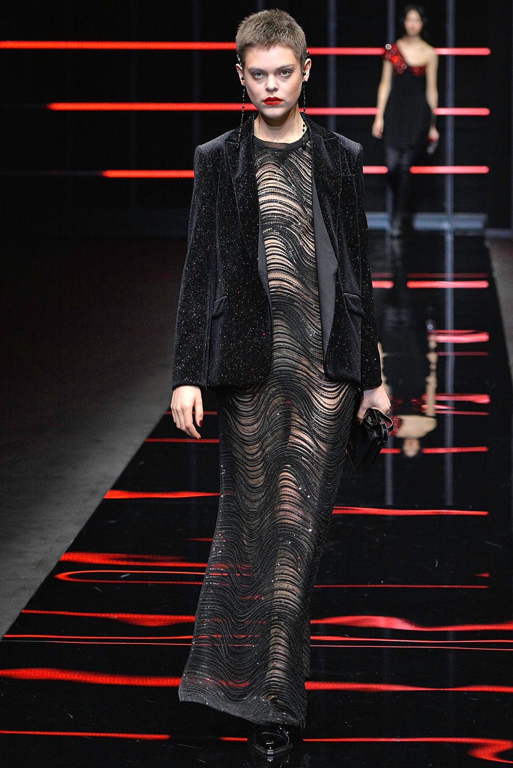 Fashion Week Milan Fall/Winter 2019 look 50 from the Emporio Armani collection womenswear