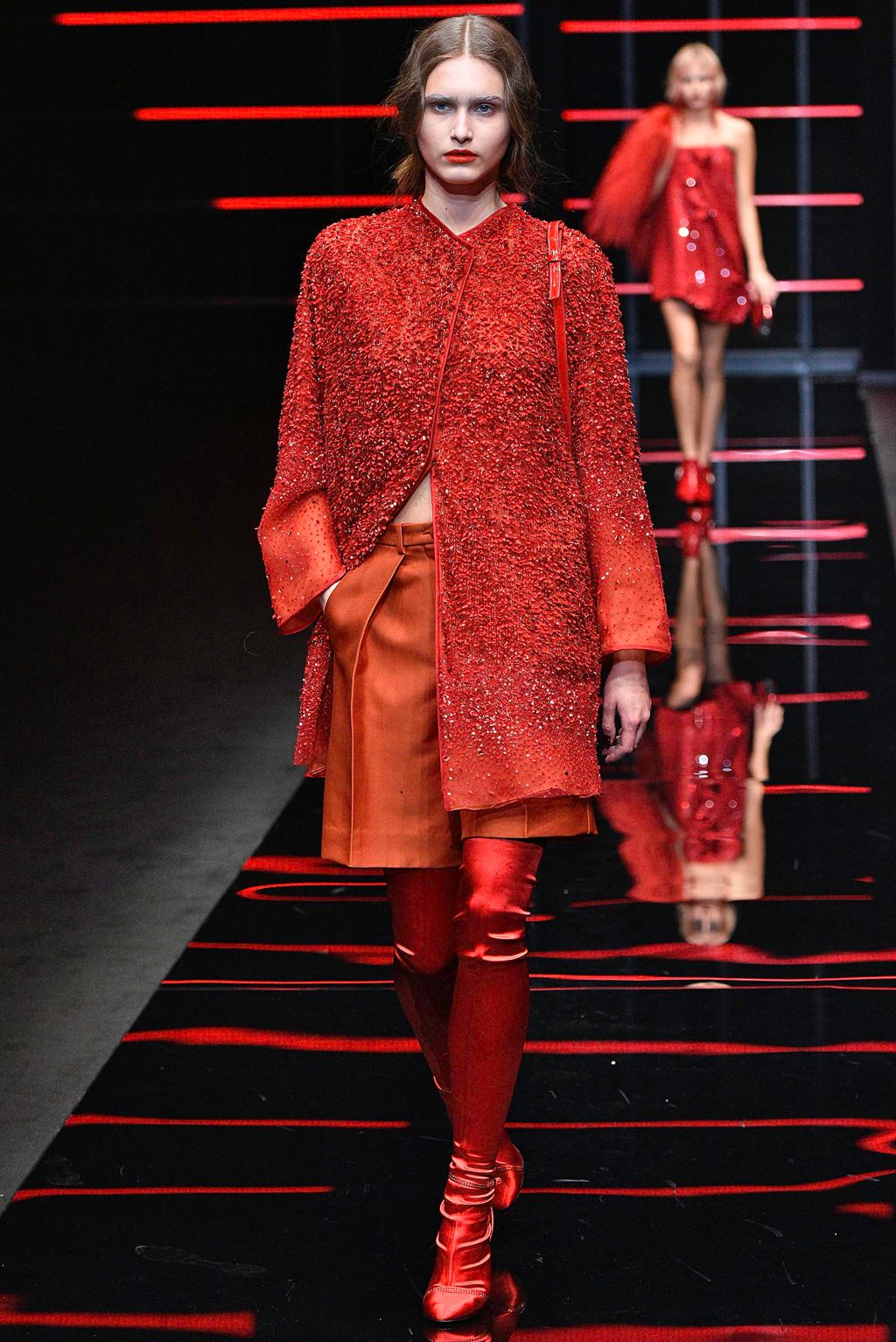 Fashion Week Milan Fall/Winter 2019 look 65 from the Emporio Armani collection 女装