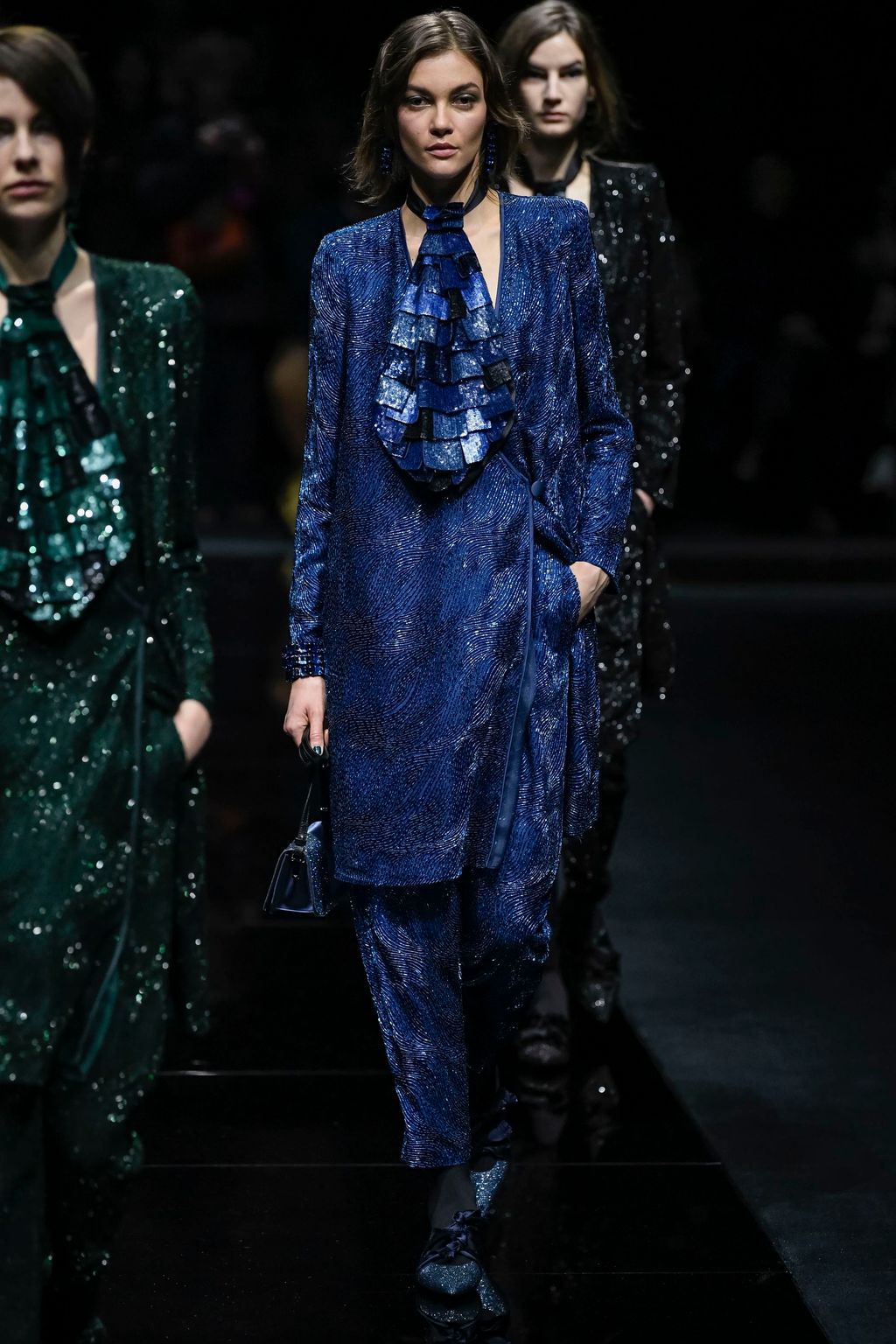Fashion Week Milan Fall/Winter 2020 look 81 from the Emporio Armani collection womenswear