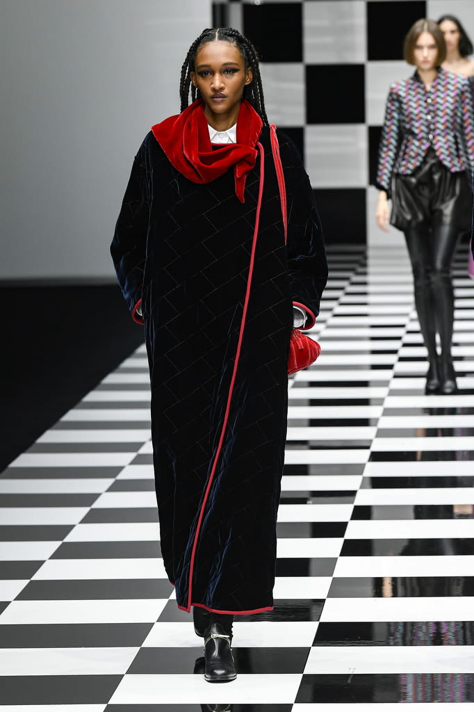 Fashion Week Milan Fall/Winter 2022 look 58 from the Emporio Armani collection womenswear