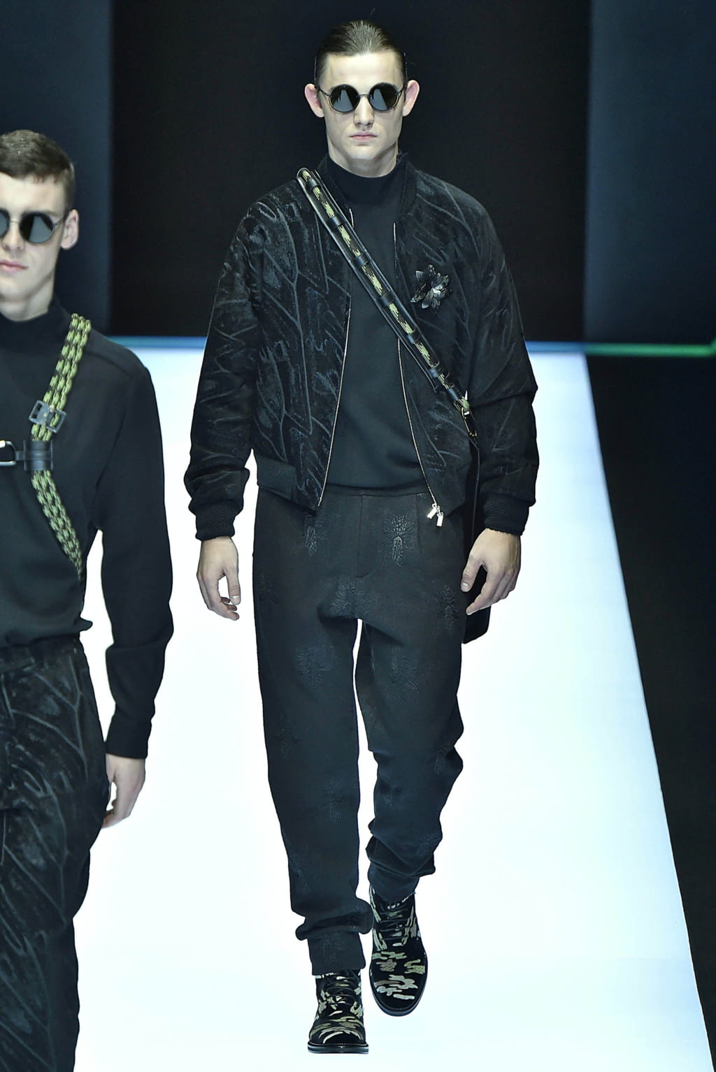 Fashion Week Milan Fall/Winter 2018 look 14 from the Emporio Armani collection menswear