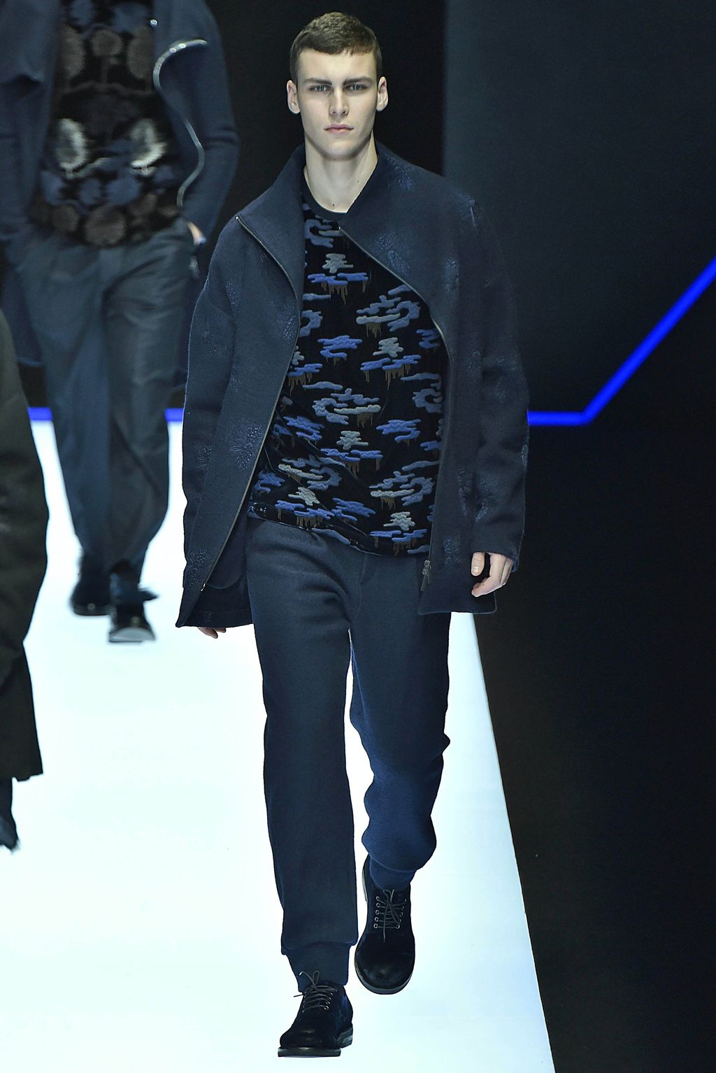 Fashion Week Milan Fall/Winter 2018 look 57 from the Emporio Armani collection menswear