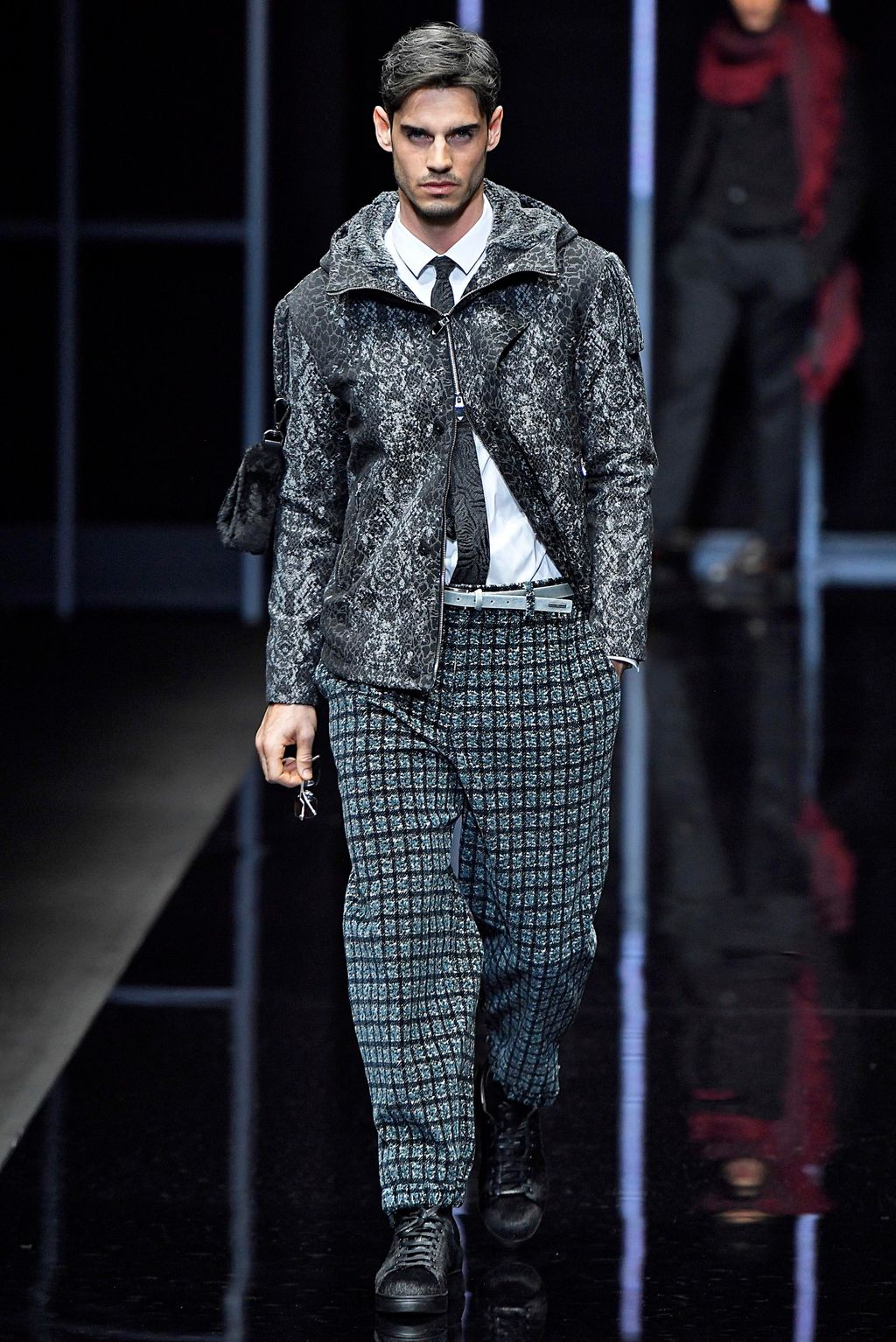 Fashion Week Milan Fall/Winter 2019 look 10 from the Emporio Armani collection menswear