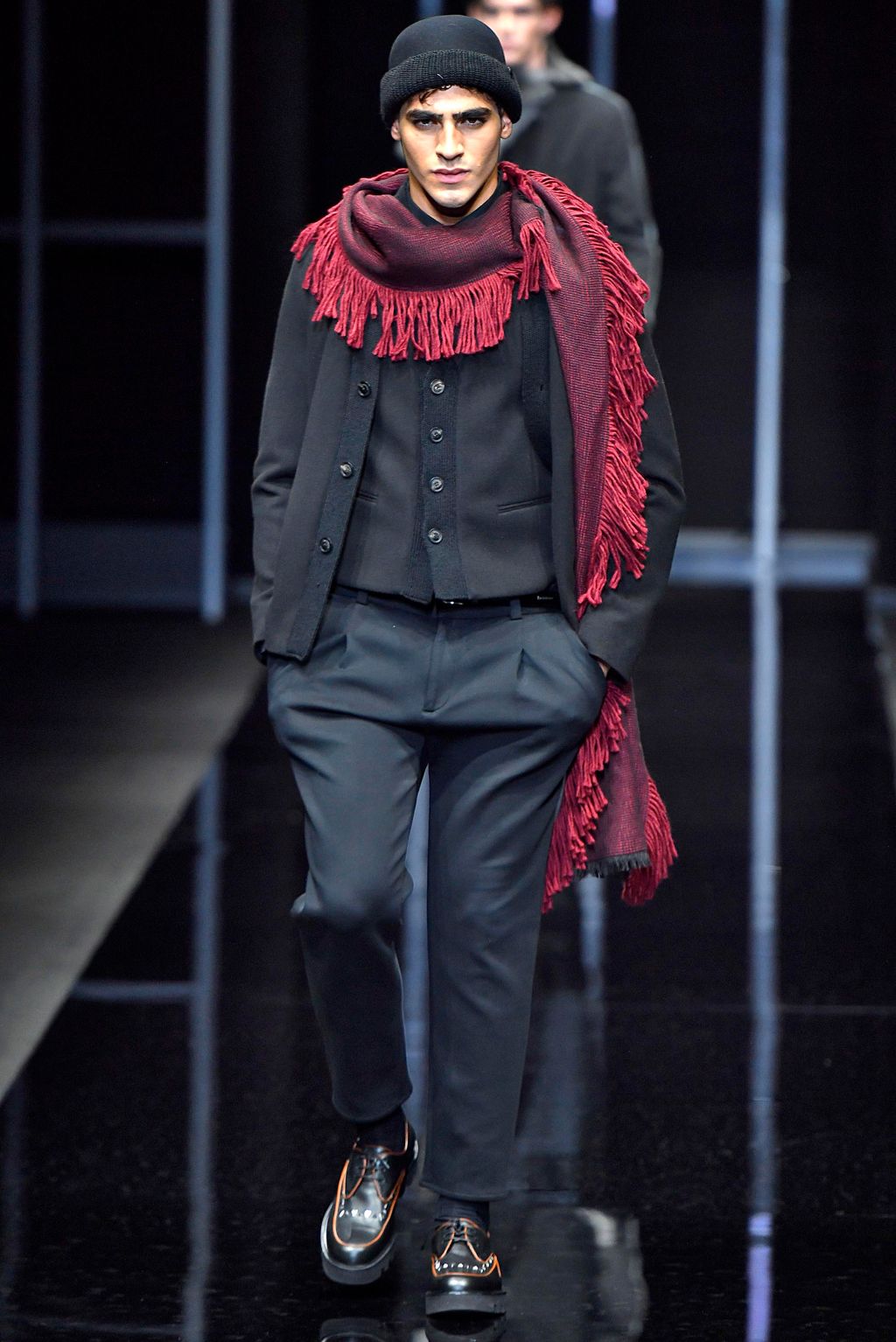 Fashion Week Milan Fall/Winter 2019 look 11 from the Emporio Armani collection menswear