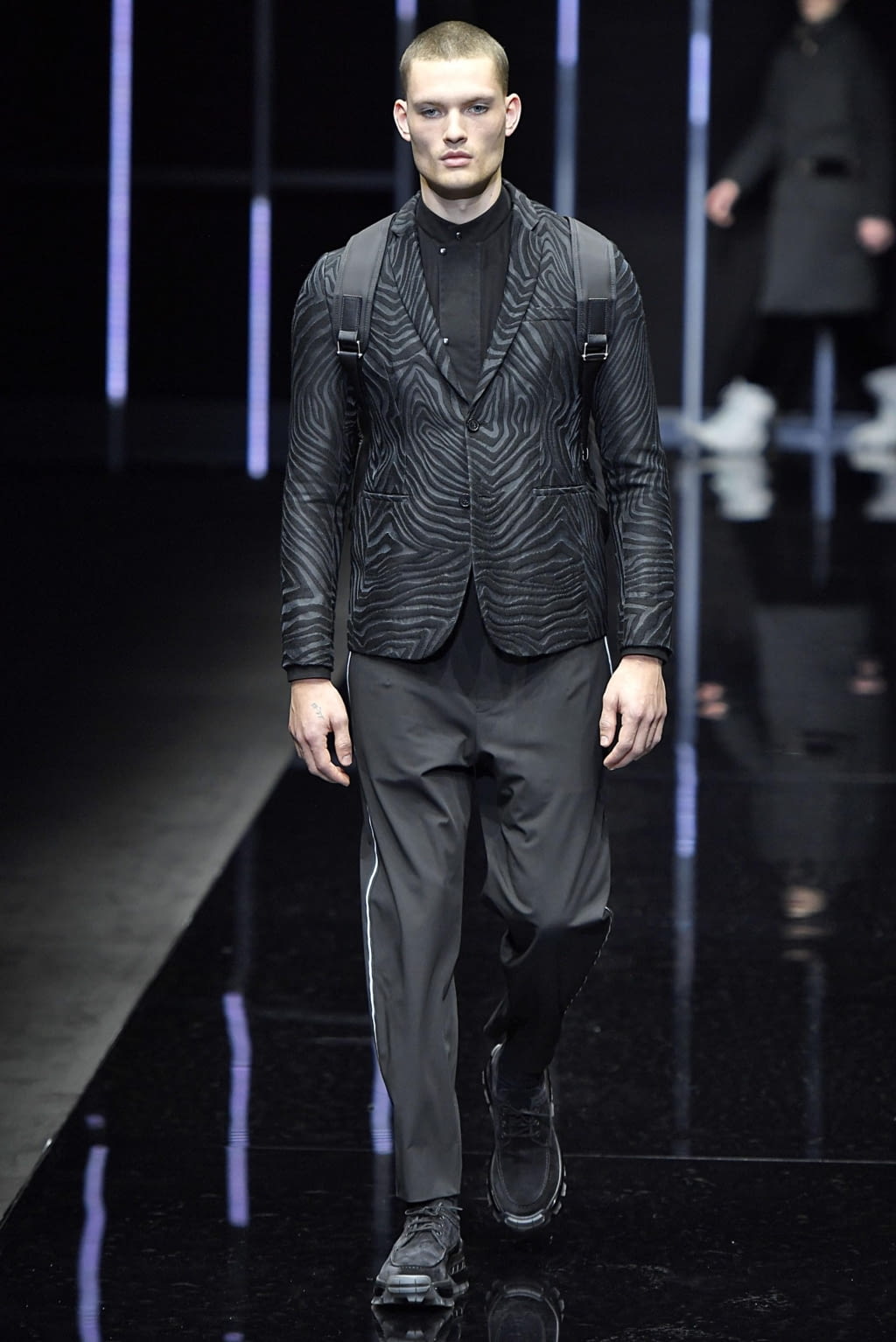 Fashion Week Milan Fall/Winter 2019 look 14 from the Emporio Armani collection menswear